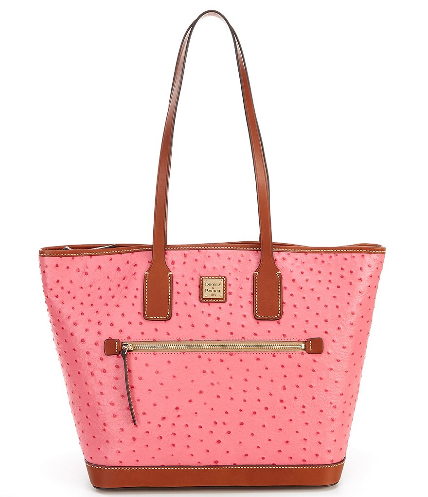 Dooney & Bourke Ostrich Collection Leather Tote Bag