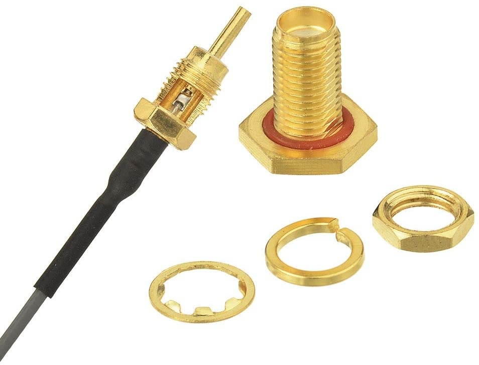 Superbat 3 U.fl/IPEX Cable Mini PCI to SMA Female Low Loss Coaxial Cable for Wireless Routers Mini PCIe Cards Network Extension Bulkhead Pigtail PCI WiFi WAN Repeater Low Loss Coaxial Cable 2-Pack