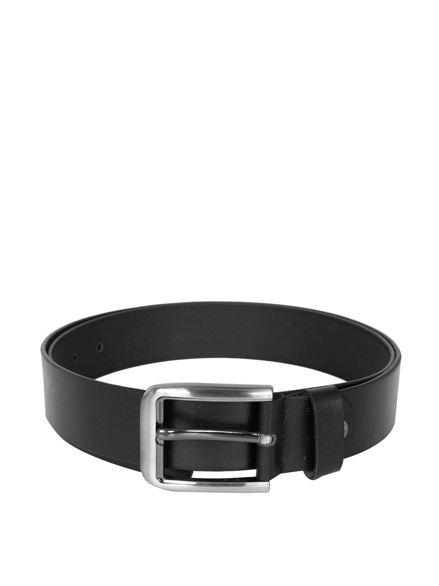 Kara Black Leather Waist Belt for Men