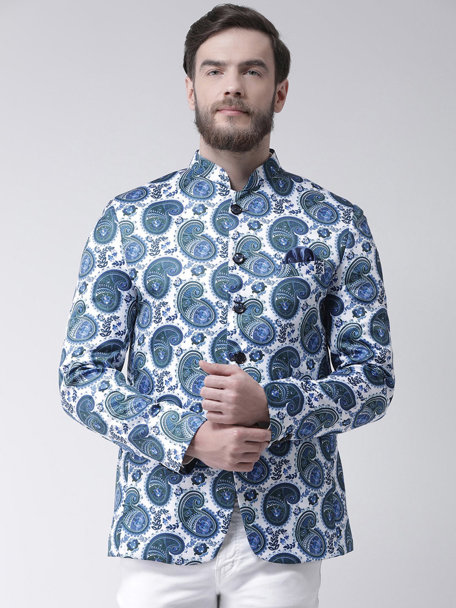 Hangup Plus Multicolor Regular Fit Printed Blazer