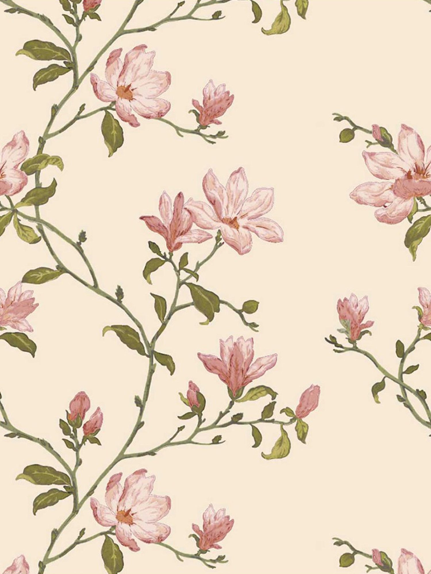 SPACES DRAPE STORY Elegant Printed Pink & Beige Polyester 7 ft Door Curtains - Set of 4