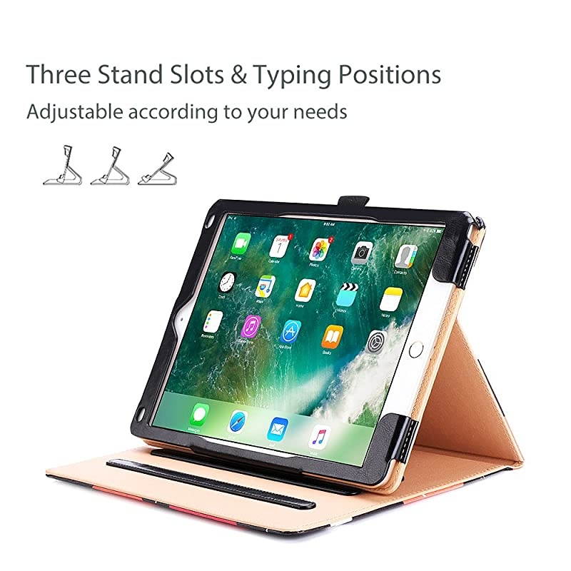 iPad 9.7 Case (Old Model) 2018 iPad 6th Generation / 2017 iPad 5th Generation Case - Stand Folio Cover Case for Apple iPad 9.7 inch, Also Fit iPad Air 2 / iPad Air &ndash;Circles