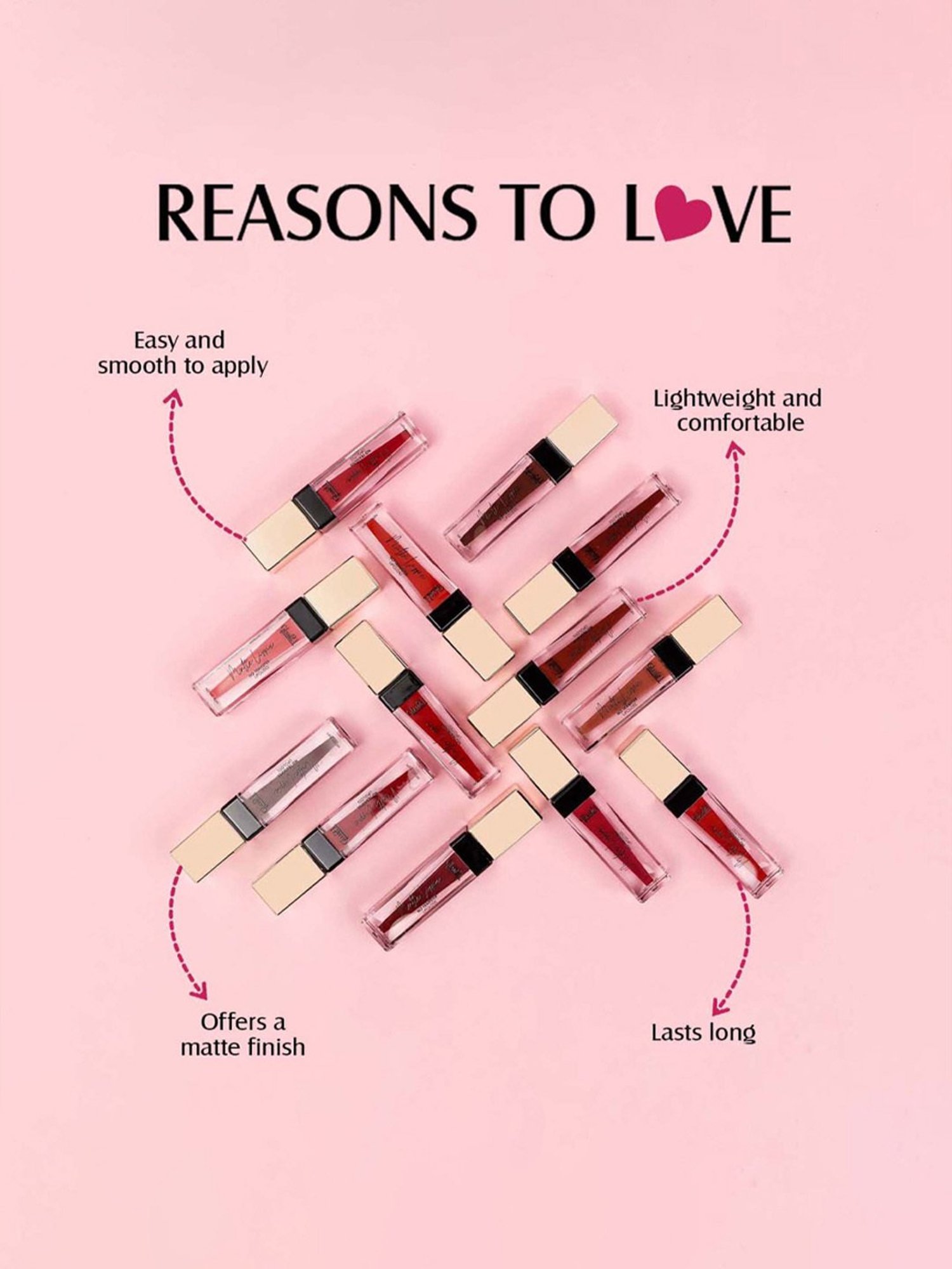 Glam21 Matte Lippie No Transfer Liquid Lipstick 18 Gamet - 4 gm