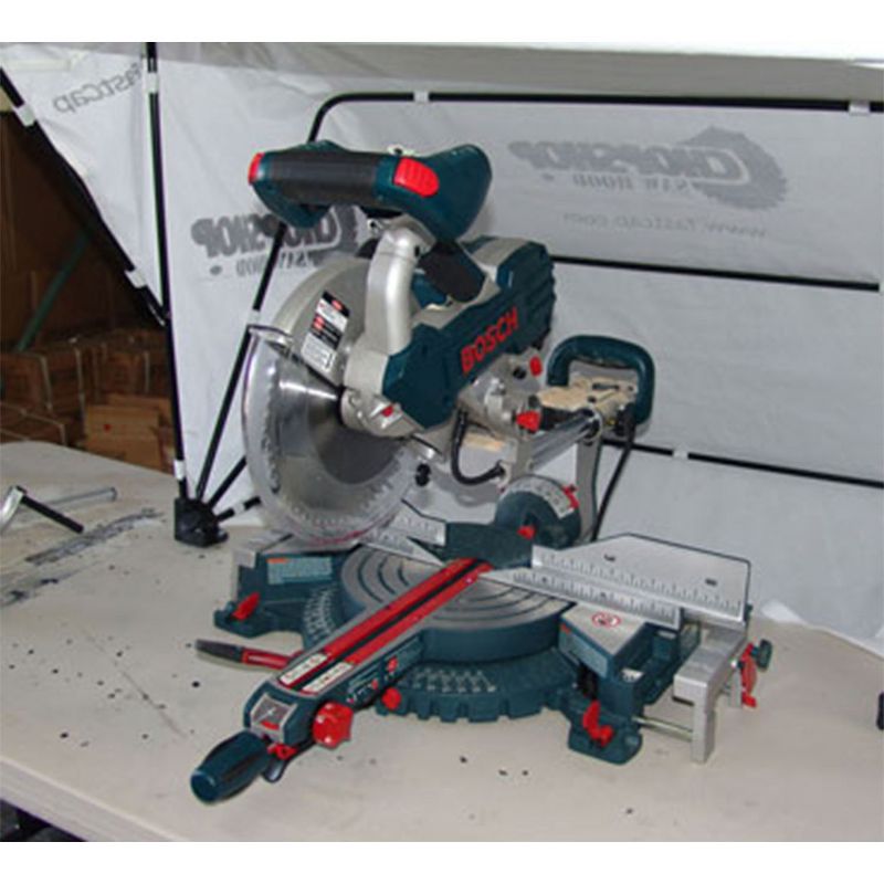 FastCap ChopShop PRO Foldable Waterproof Miter Tile Saw Hood Cover Dust Collector Solution Milled Aluminum HD Hardware, Accessory Holes, Carrying Bag