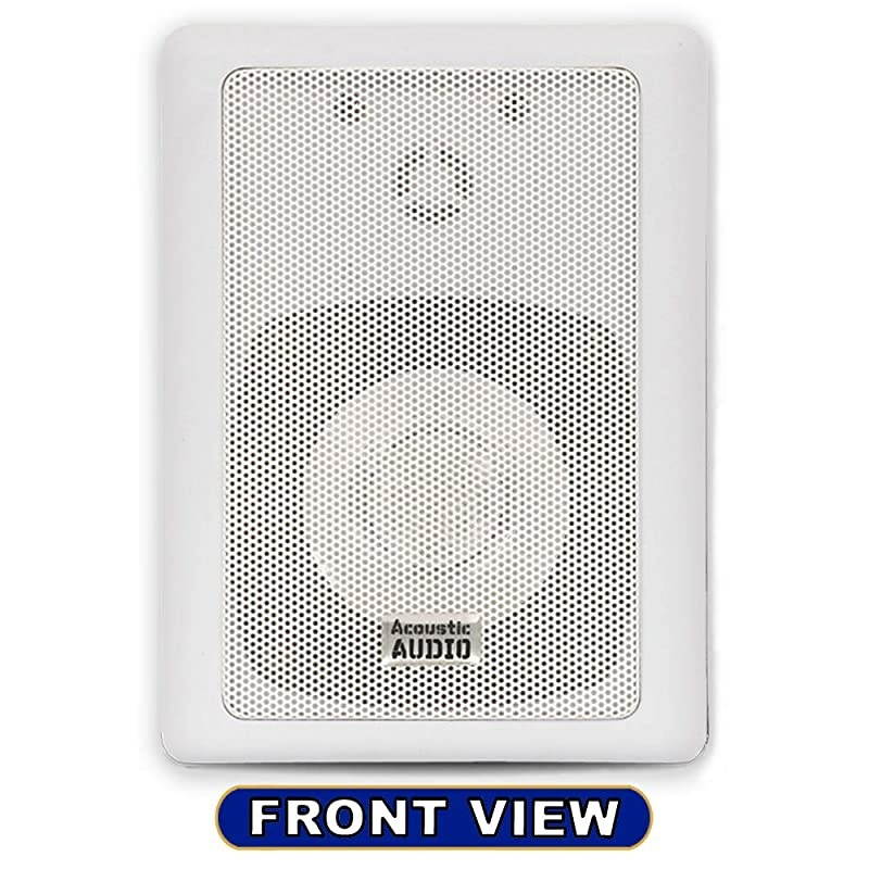 Audio 151W Indoor Outdoor 2 Way Speakers 1200 Watt White 2 Pair Pack 151W2Pr