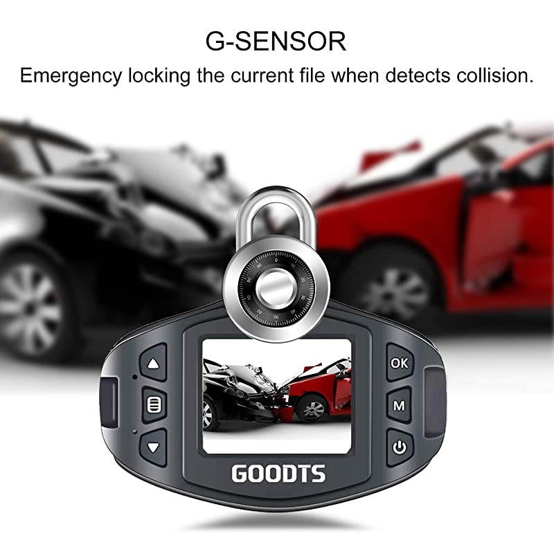 Dash Cam  Full HD 1080P Mini Car Camera Driving Recorder 15 inch Screen 170&deg;Wide Angle Dashboard Camera with GSensor Loop Recording WDR Motion Detection Night Vision 16GB Card Included