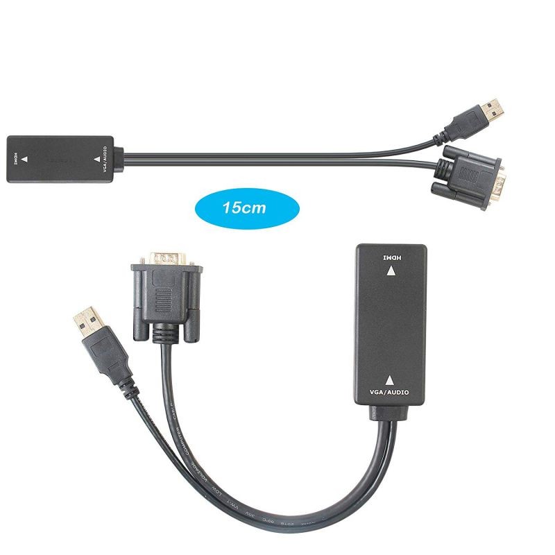 VGA to HDMI Werleo VGA Input to HDMI Ouput Adapter Converter with Audio Support and 1080P Resolution