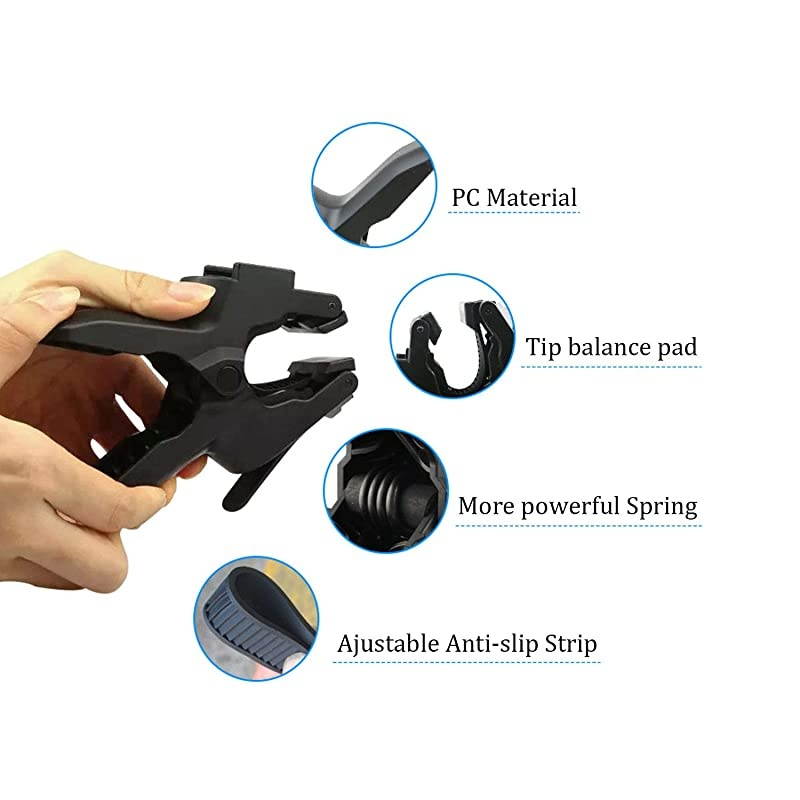 Jaws Flex Clamp Mount with Adjustable Gooseneck Compatible with Gopro Hero 8 Hero 7 Hero 6 5 4 2018 Session Fusion 3+ 3 2 1 DJI Osmo Xiaomi Yi Camera Mounts and Supports