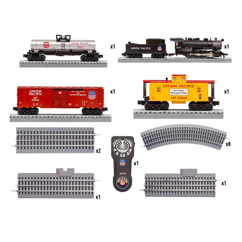 Lionel Ready to Run Union Pacific Flyer O Gauge LionChief Train Set with Bluetooth. Remote Control, and Realistic Sounds for Teen and Adult Hobbies