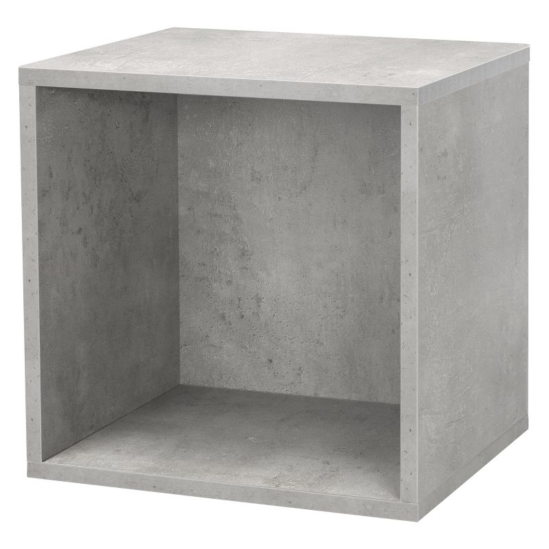 14.8" x 12.8" Wall Shelf Cube Gray - Dolle Shelving