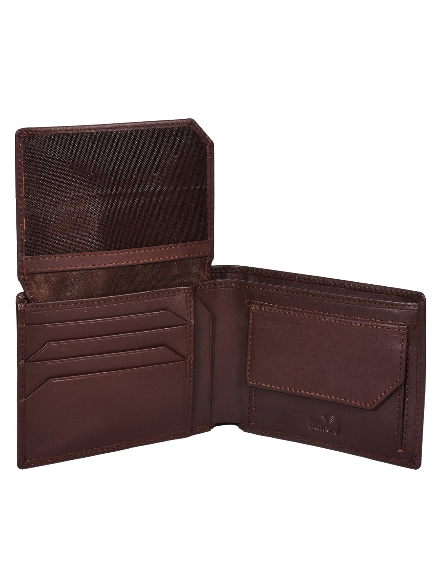 SASSORA ARLO Brown Leather Bi-Fold Wallet
