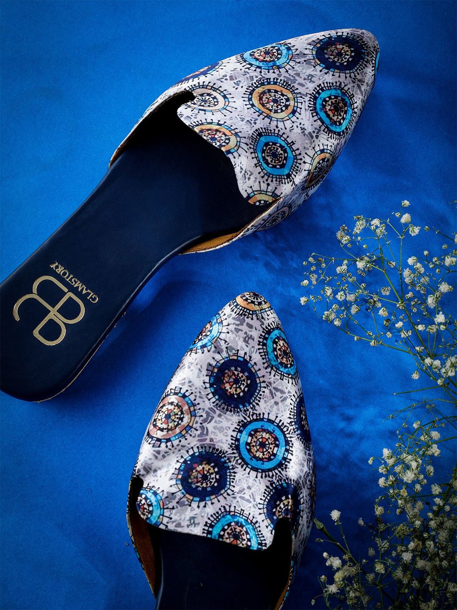 Glam Story Women's Indie Pop Multicolored Mule Shoes