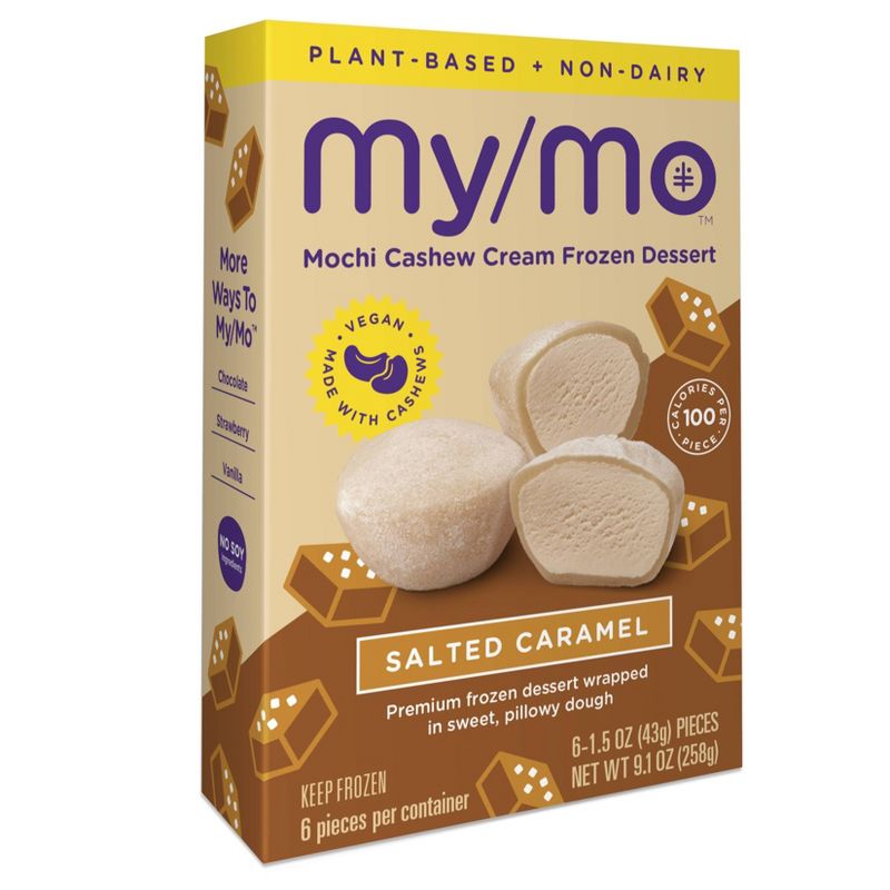 My/Mo Mochi Non Dairy Frozen Dessert Salted Caramel  - 6ct