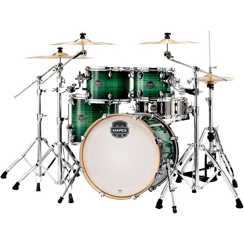 Pearl Export New Fusion 5-Piece Drum Set with Hardware Mirror Chrome