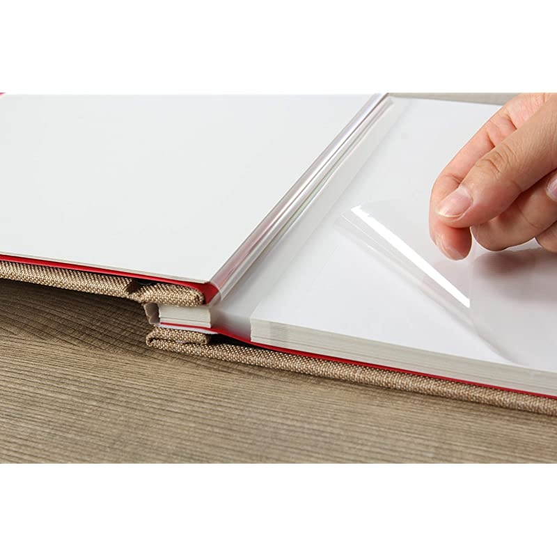 Album Self Adhesive 4x6 5x7 3x5 85x11 Scrapbook Magnetic Album DIY Scrap Book Length 13 x Width 128 Inches with A Metallic Pen