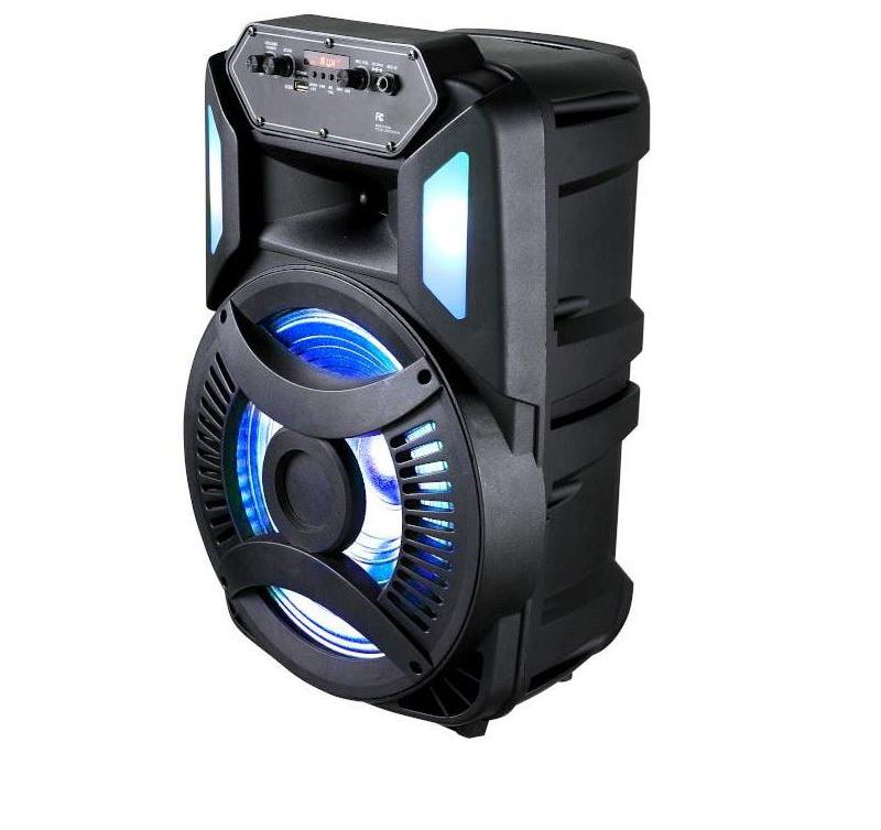 12'' Bluetooth Speaker with Microphone/Aux input - RGB lighting - 1500mAh battery built in battery - 8W Amplifier RMS