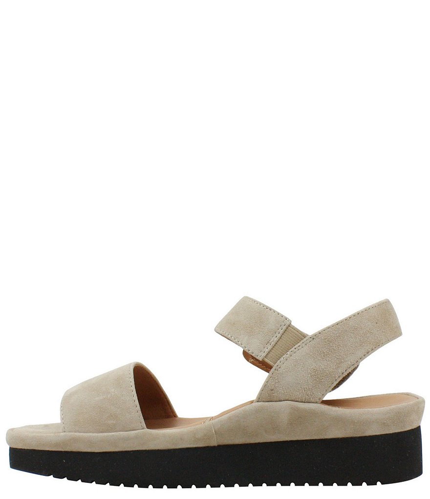 L'Amour Des Pieds Abrilla Suede Platform Wedge Sandals