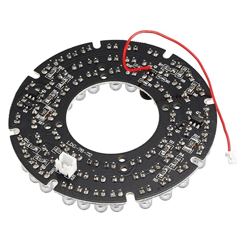 72 LEDs 850nm IR Infrared Board 45 Degree Round Plate IR Illuminator Board Bulb for CCTV Security Camera