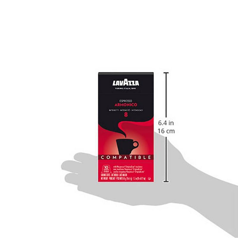 Lavazza Armonico Dark Roast Nespresso Compatible Capsules - 10ct