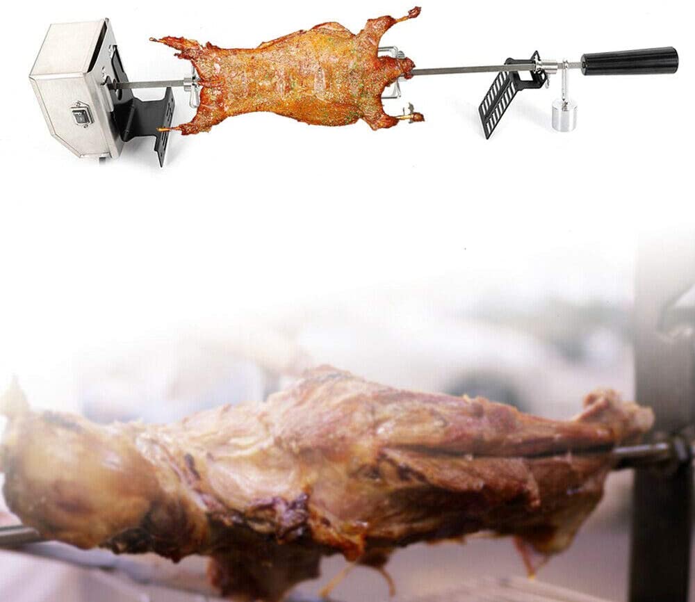 TFCFL Electric barbecue grill motor rod, universal barbecue grill replacement barbecue kit, 110V 4W, suitable for families, resorts