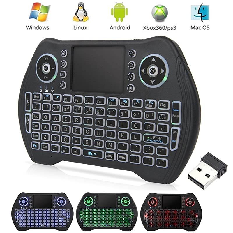 Mini Wireless Keyboard with Touchpad Mouse Combo Rechargable Liion Battery MultiMedia Handheld Remote for Google Android TV BoxPS3PCPAD