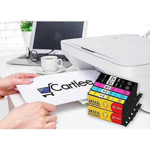 Cartlee Set of 10 Compatible High Yield Ink Cartridges PGI-280XXL CLI-281XXL Replacement for Canon Pixma TS6120 TS8120 TS9120 TR7520 TR8520 Printers (2 Black, 2 Pb Black, 2 Cyan, 2 Magenta, 2 Yellow)