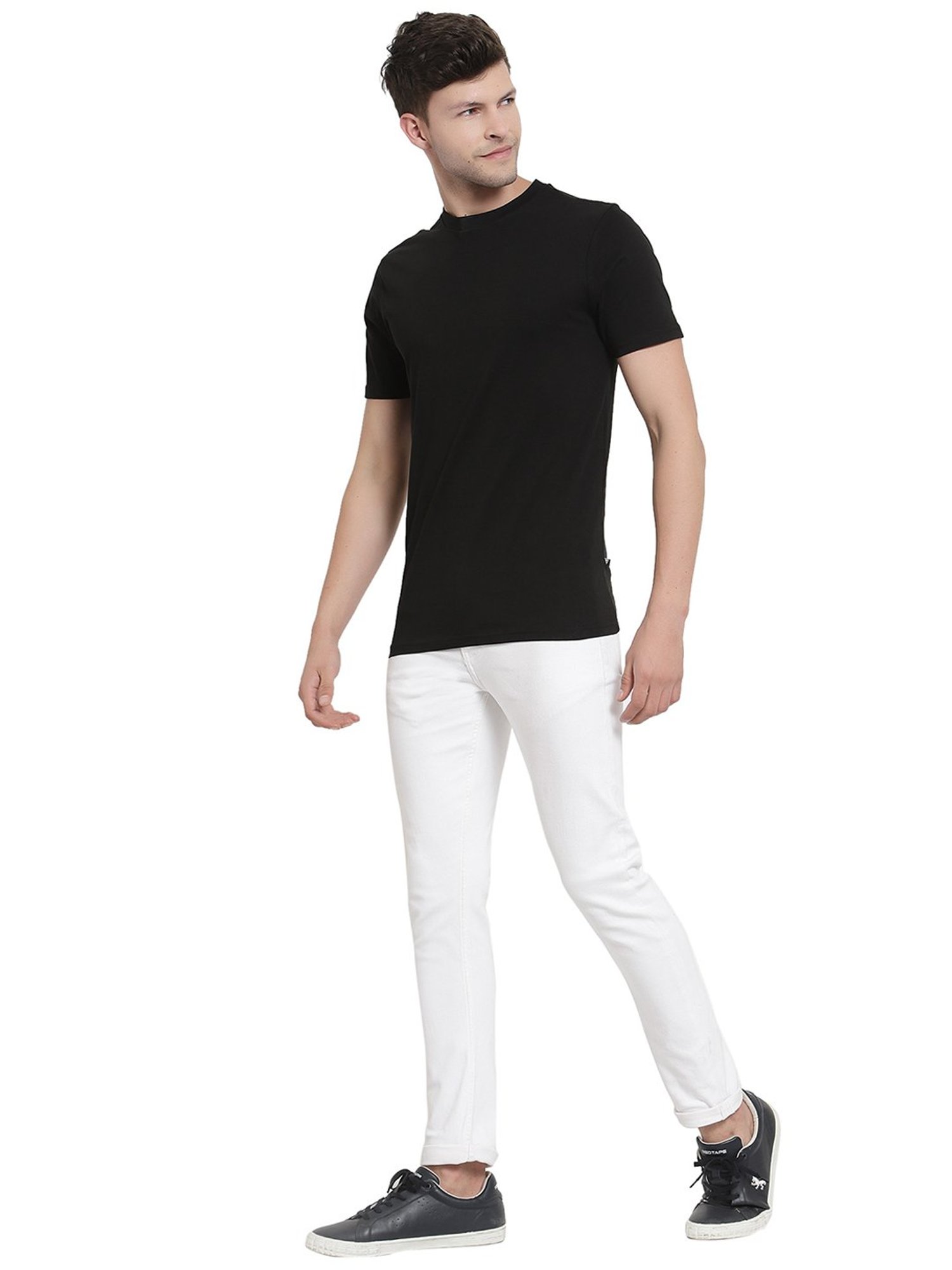 Proteens Black Round Neck T-Shirt