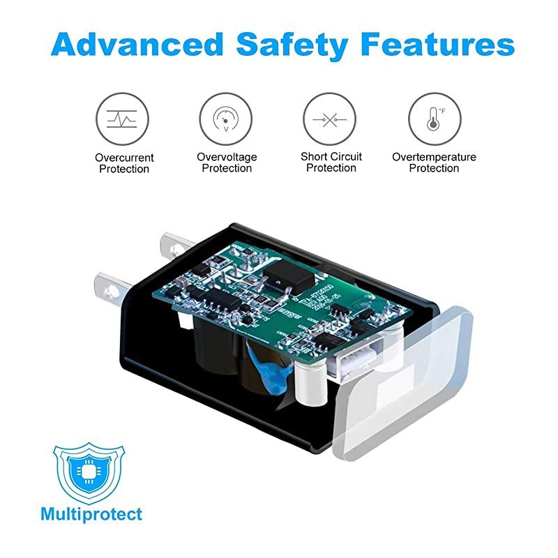 Fast Phone Charger for Moto G7 G8 Play PowerZ4 Z3G PowerG StylusEdge PlusG6G6+Z2 Z Force Droid TurboG7 SupraMotorola One Action Hyper Zoom VisionQC30 USB Wall Charger Adapter+6FTCable