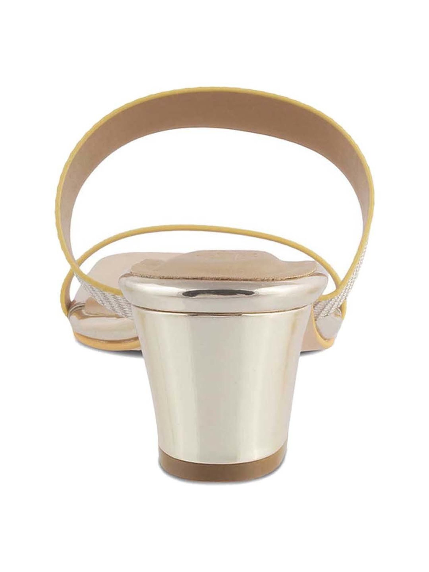 Tresmode Women's Golden Casual Sandals