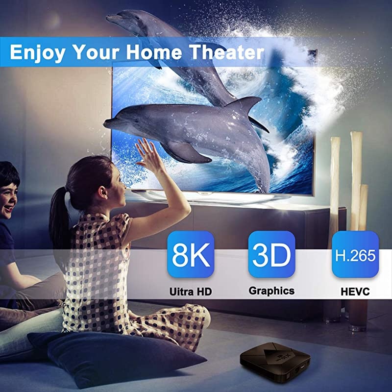 Mini Android 90 TV Box for Streaming 8K 4GB RAM 128GB ROM 3D 24G 5G WiFi Bluetooth 40 Quad Core Streaming Devices Smart Box Media Player for TV