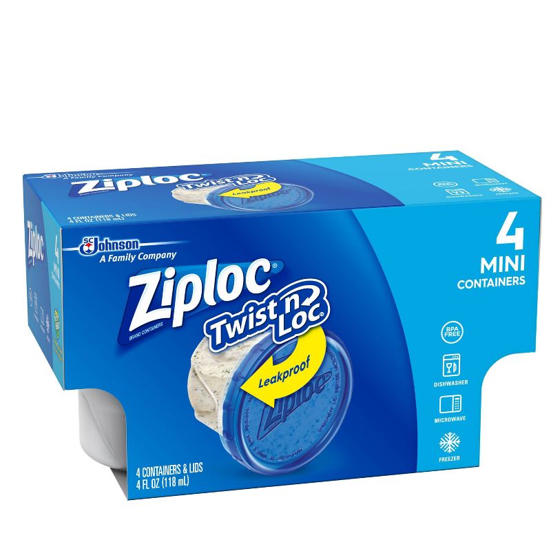 Ziploc Twist 'N Loc Container - 4oz