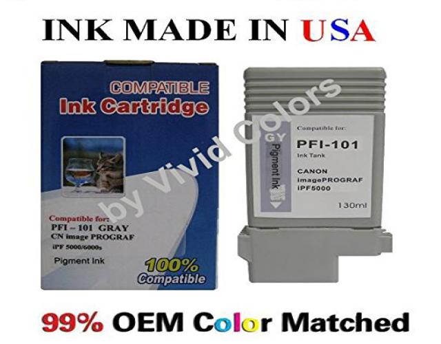 PFI-101 New Compatible ink Cartridge for IPF5000/6000s- Gray