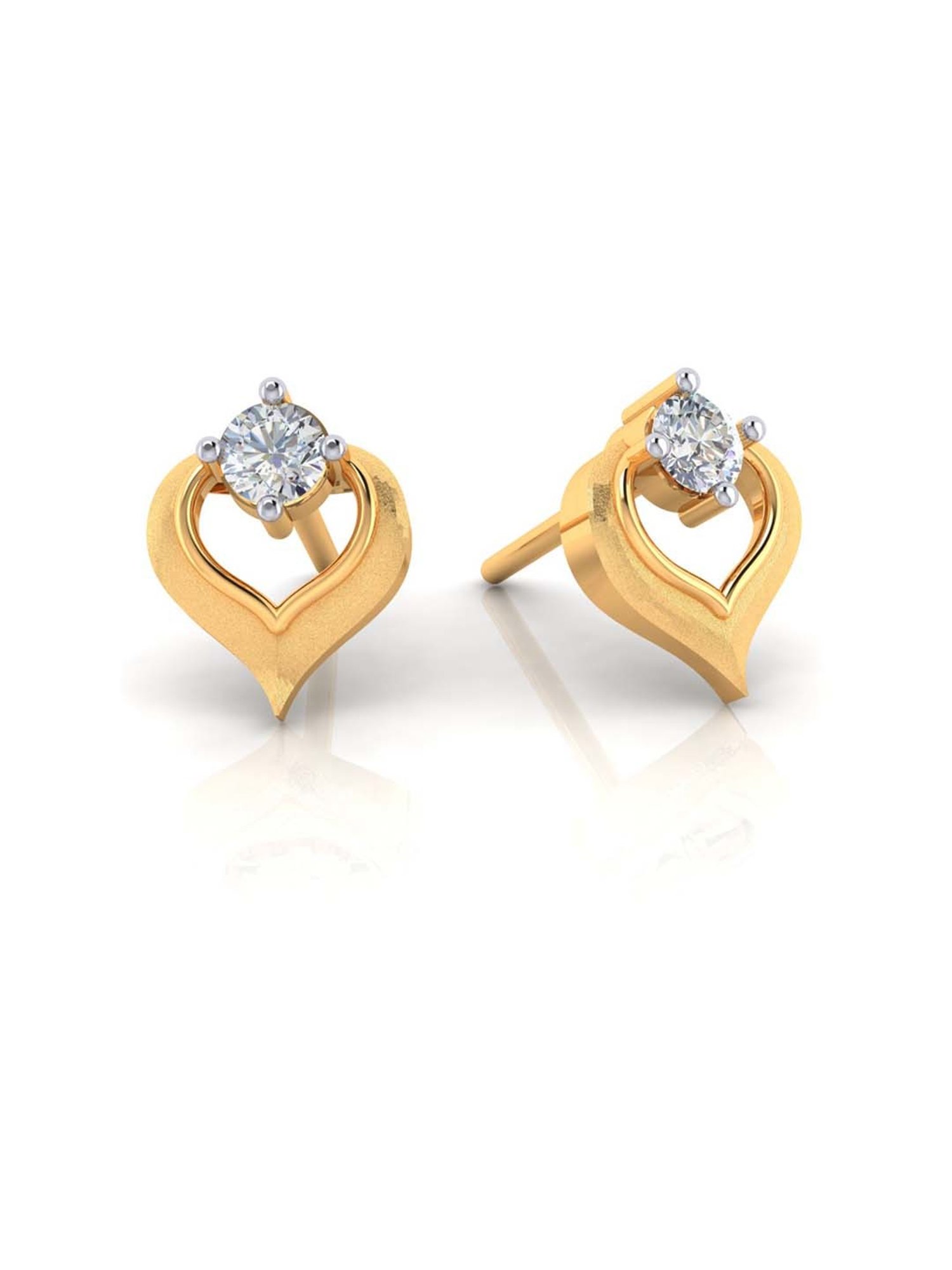 P.C. Chandra Jewellers 18 kt Gold & Diamond Earrings