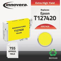 Innovera IVR27420 Innovera 27420 Compatible Reman T127420 (T-127) Ink, 755 Page-