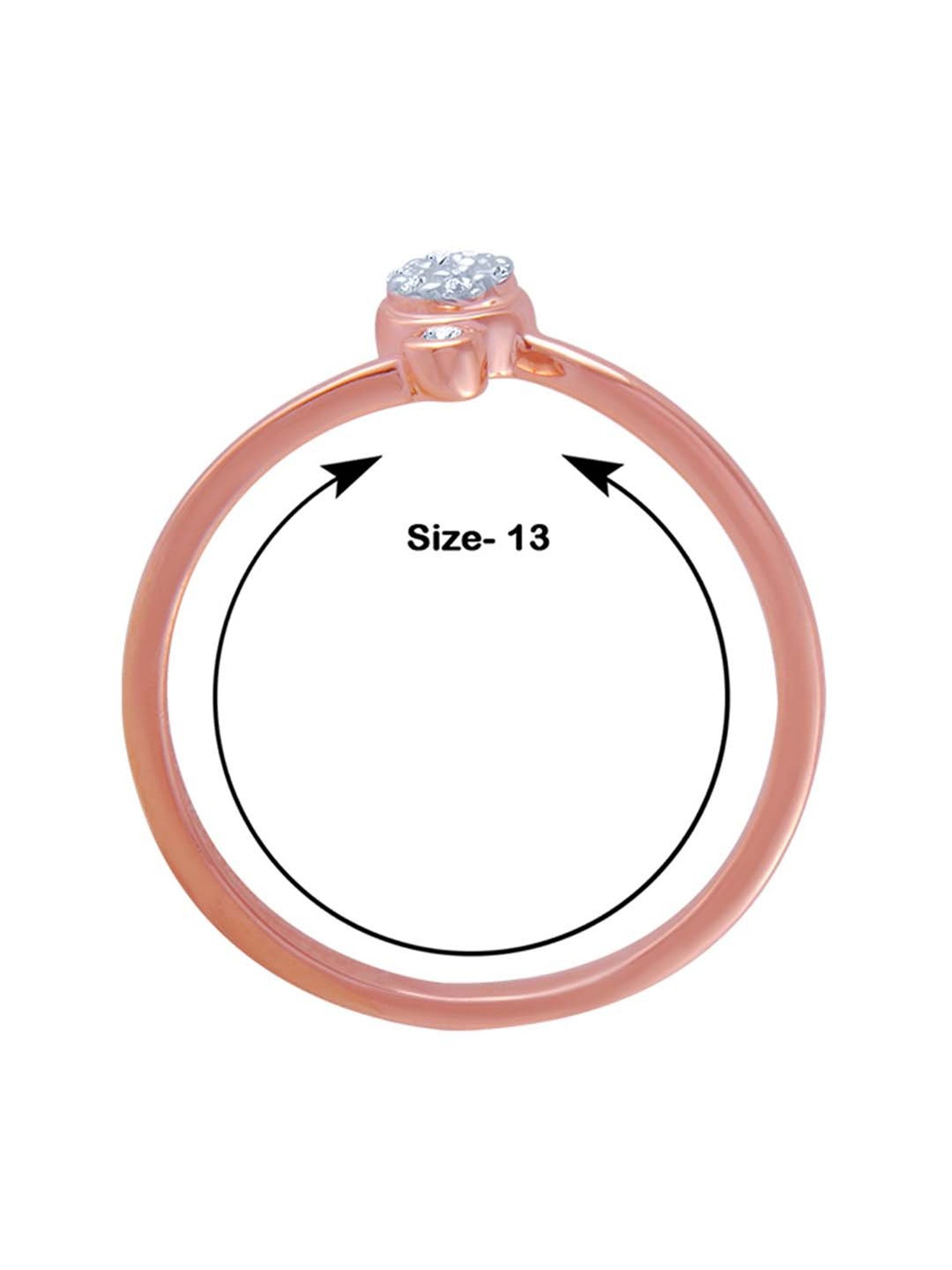 Mia By Tanishq Nature's Finest 14k Yellow Gold Radiant Sp Elegance Diamond Ring