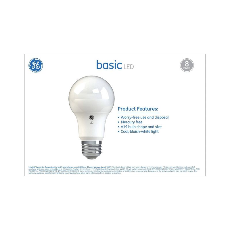 General Electric 8pk 40W Basic LED Light