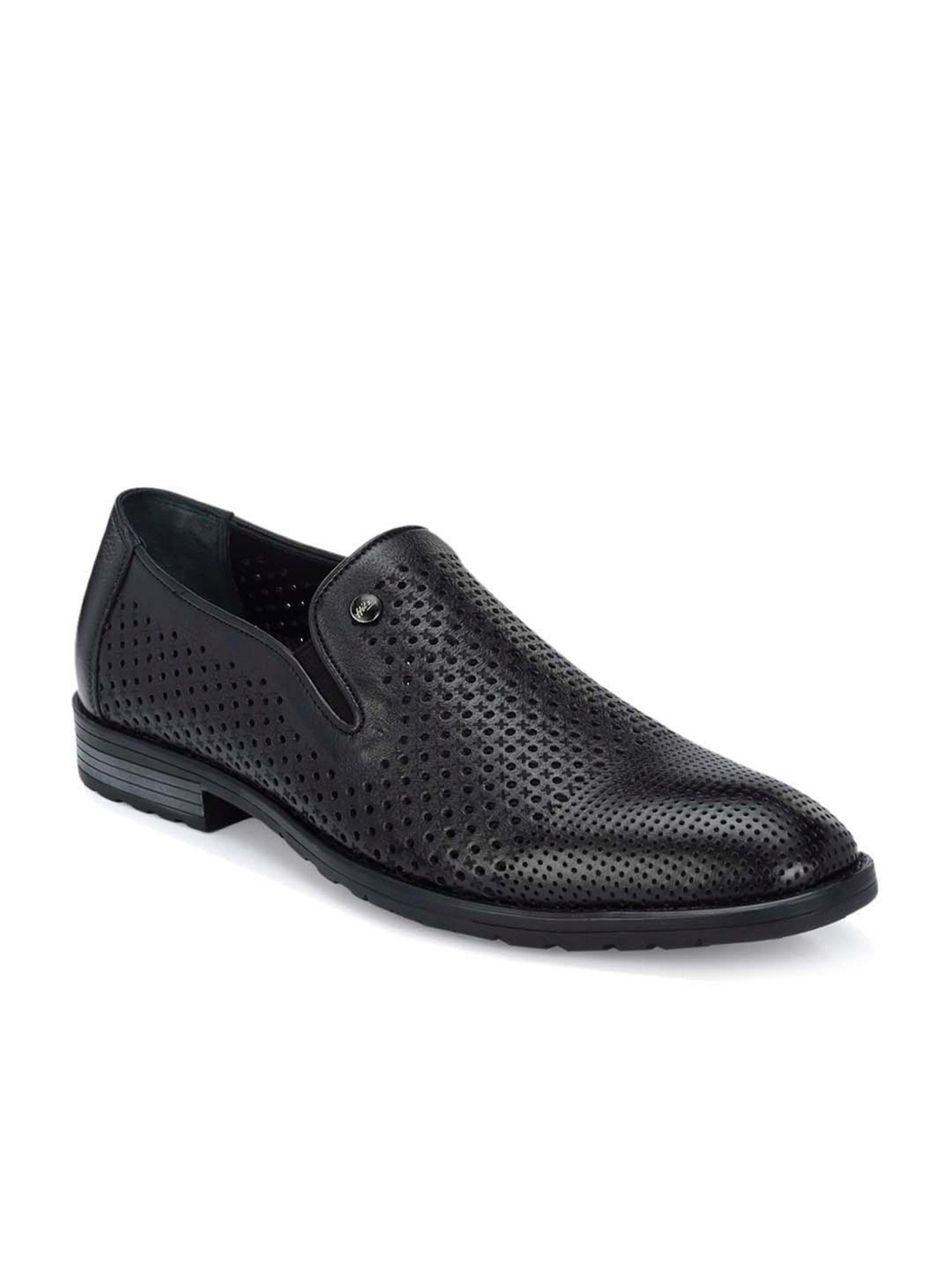Hitz Men's Black Formal Loafers