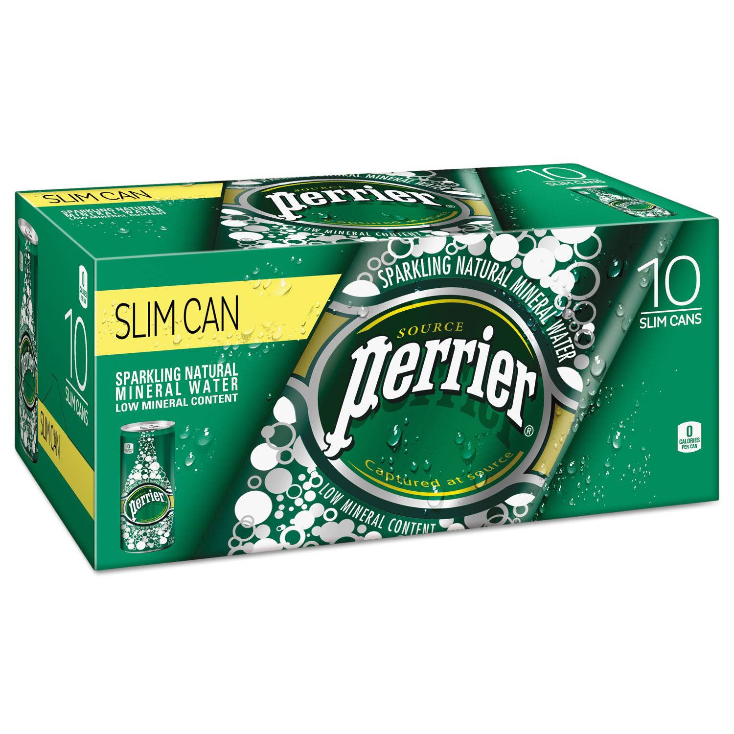 Nestle Perrier Slim Can Mineral Water Beverage