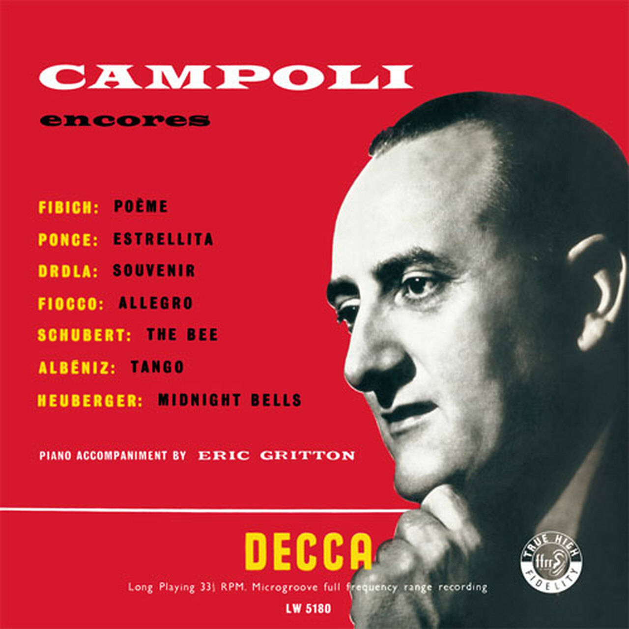 Alfredo Campoli Encores Vol. 1 & 2 180g LP (Vinyl)