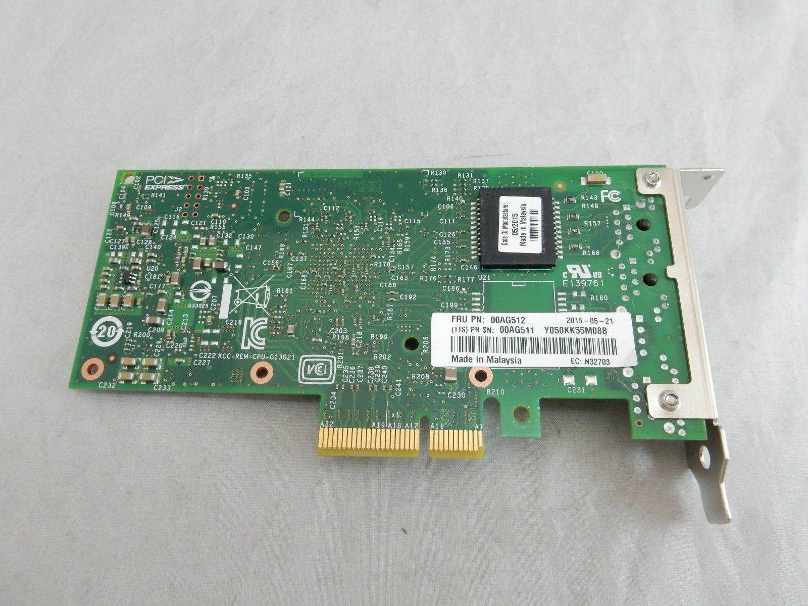LENOVO IBM 00AG512 INTEL I350-T2 2XGBE BASE-T ADAPTER SYSTEM X ZZ