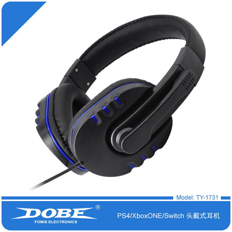 Head-mounted wired bilateral big headset PS4 switch XBOX gaming headset