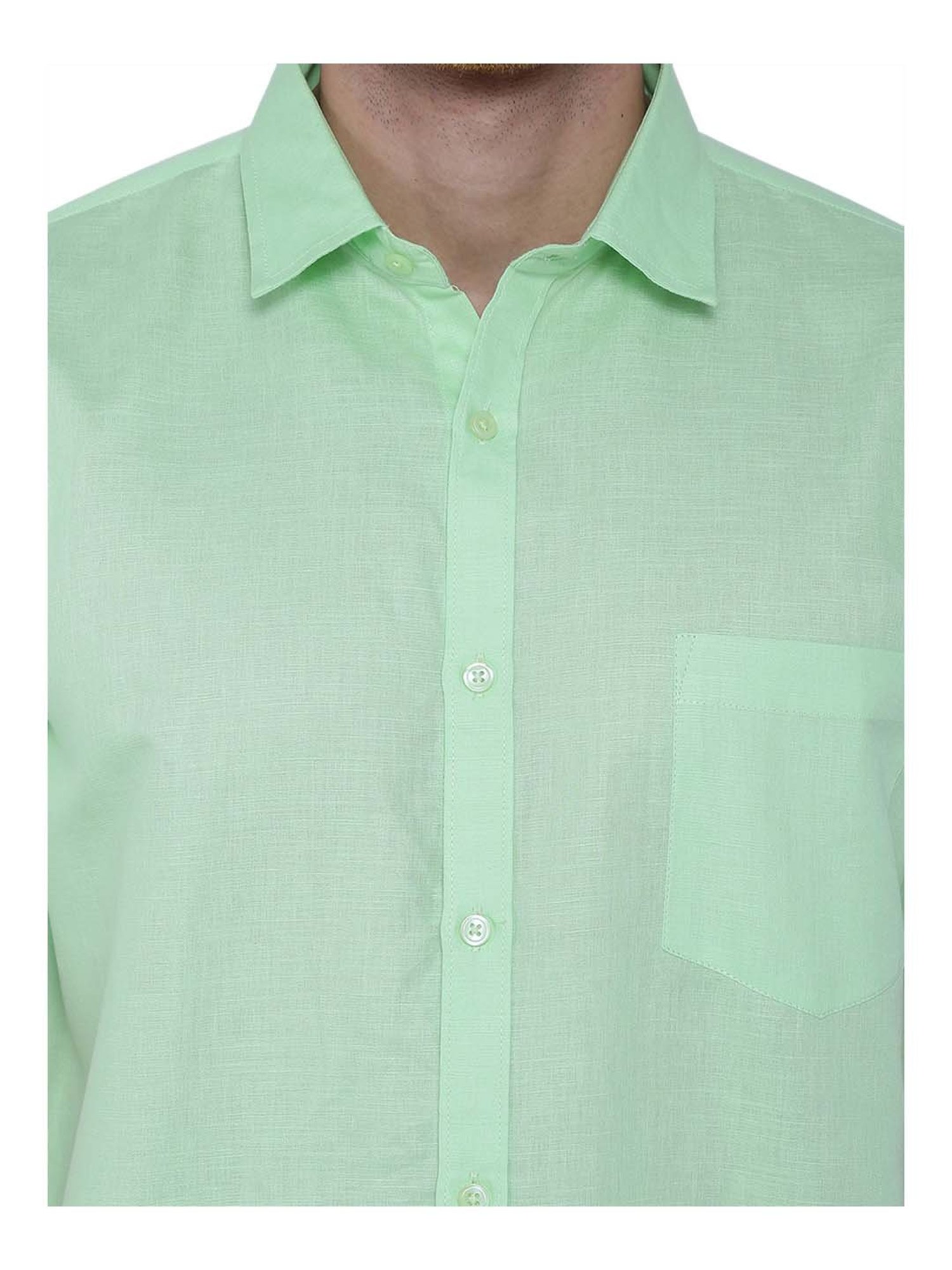 Southbay Pista Green Regular Fit Shirt