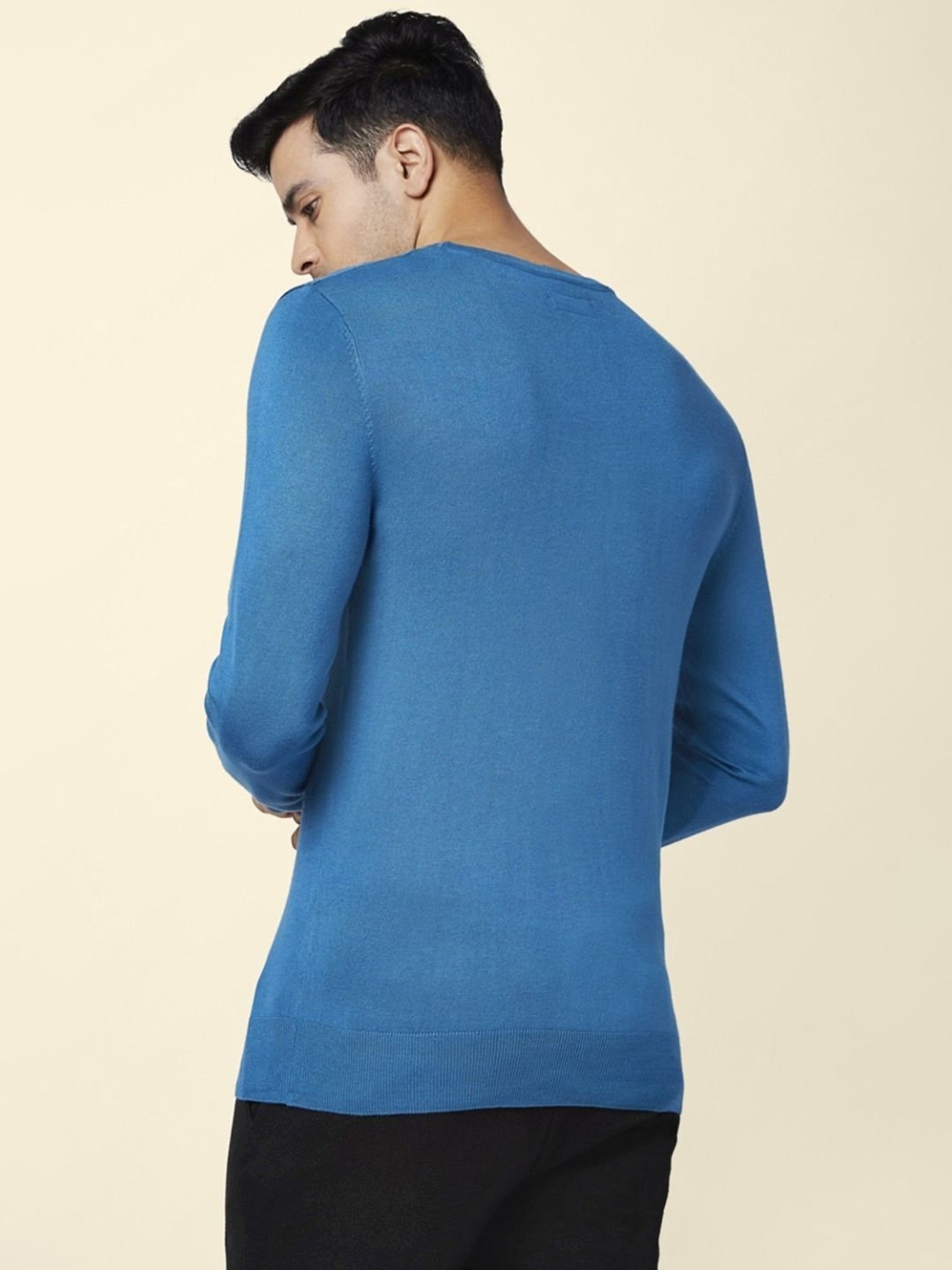 Byford By Pantaloons Blue Regular Fit Sweaters