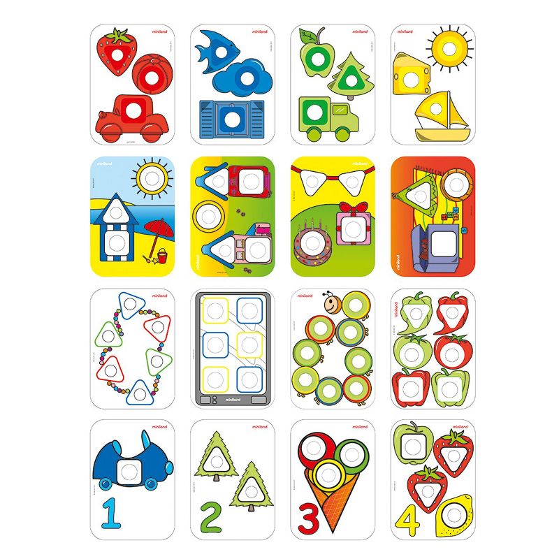 Miniland Edutional Nuts, Bolts and Pattern Cards Class Set