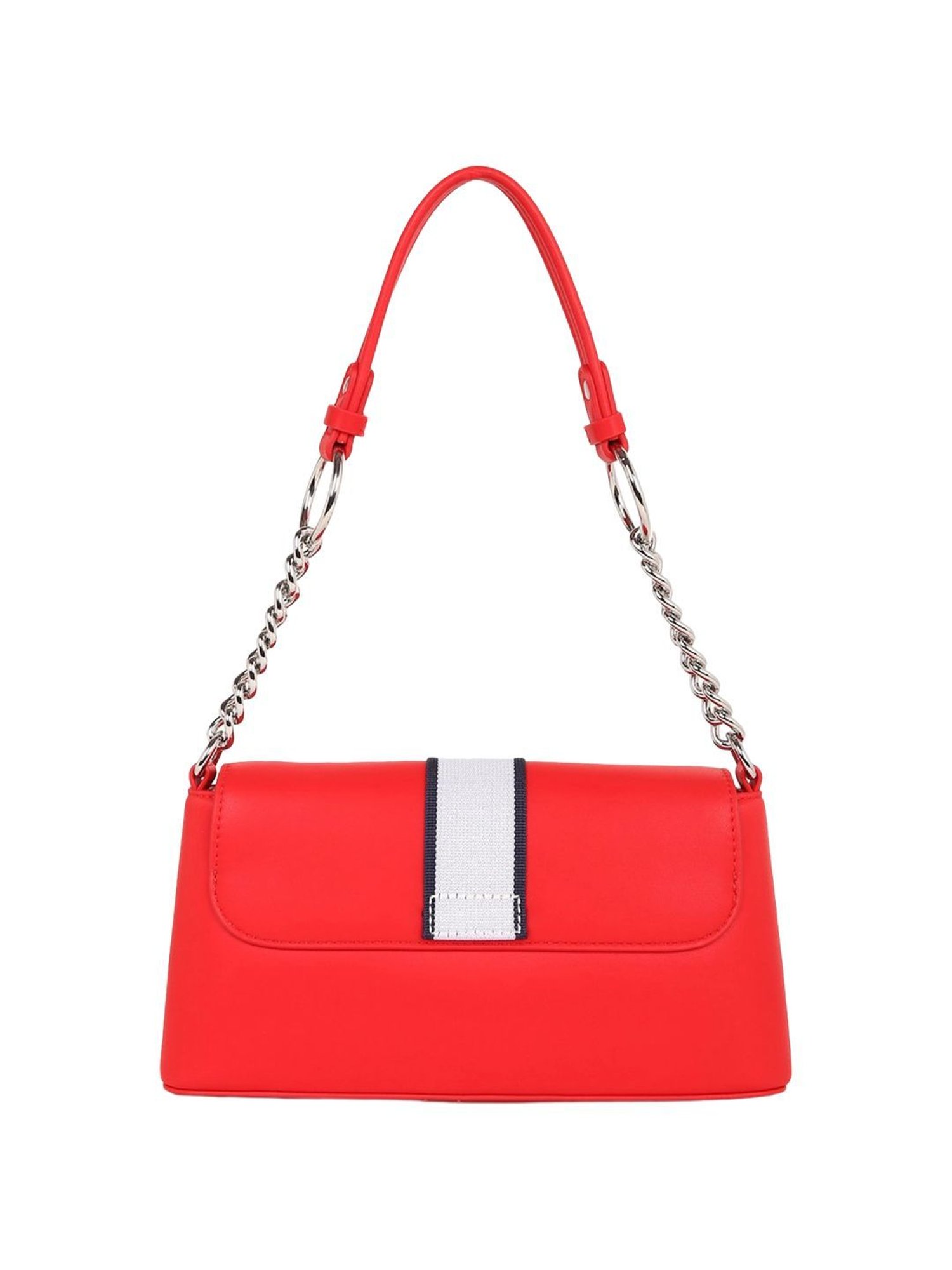 Tommy Hilfiger Women Red Solid Shoulder Bag