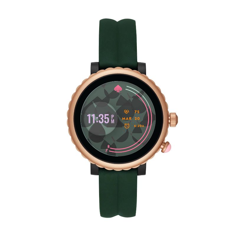 Kate Spade New York Sport Smartwatch 41mm - Rose and Black with Green Silicone