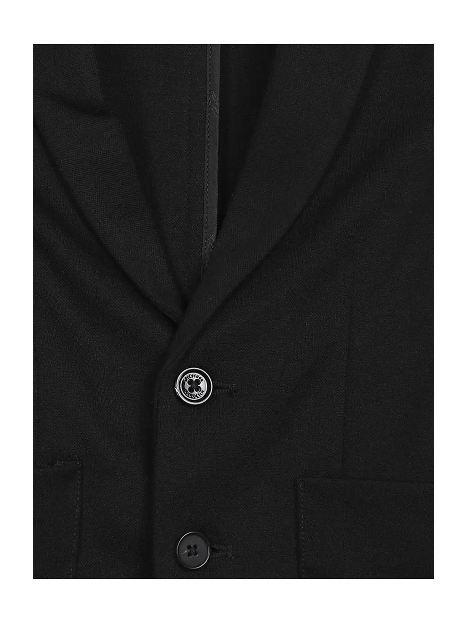 Tommy Hilfiger Kids Black Solid Blazer