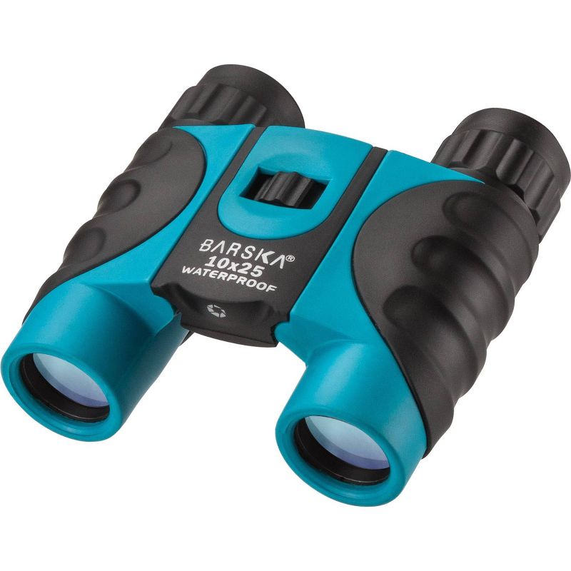 Barska 10x25mm WP Binoculars with Lens Cap - Blue