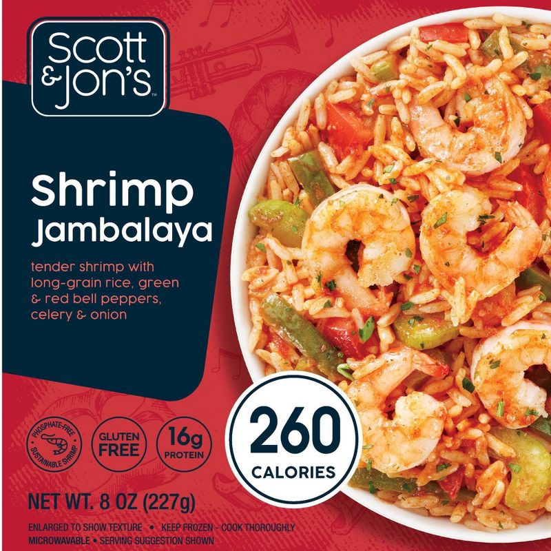Scott & Jon's Shrimp Jambalaya Frozen Rice Bowl - 8oz