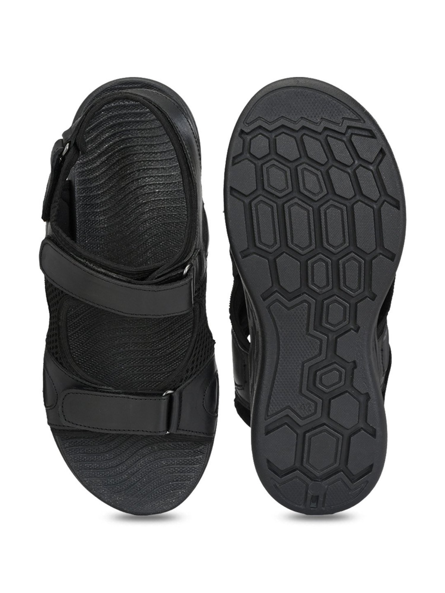 Delize Men's Black Floater Sandals